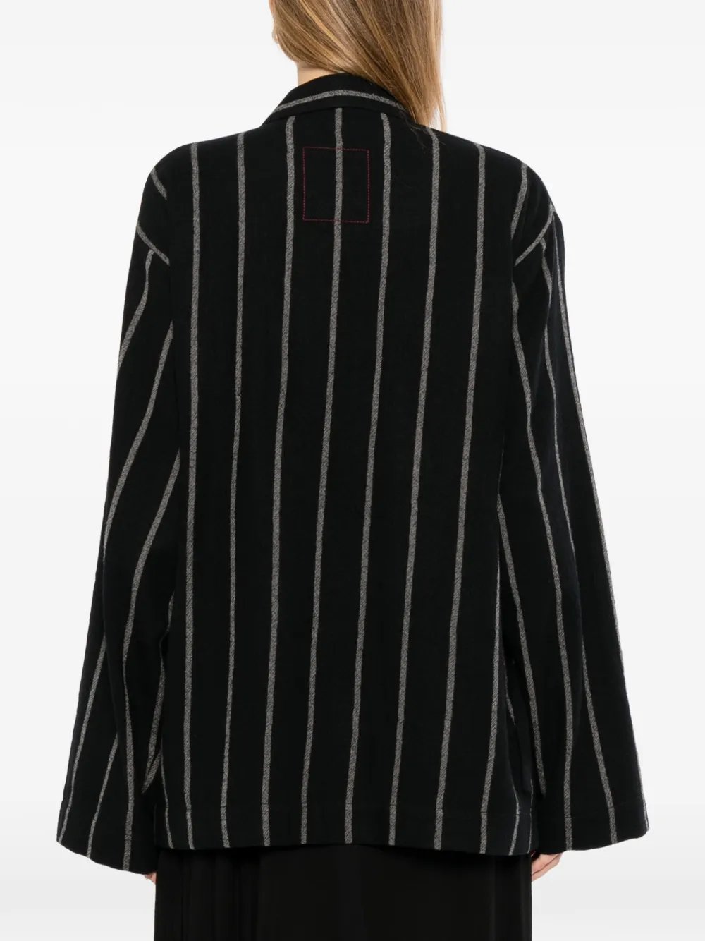 Uma Wang Gestreepte blazer Zwart