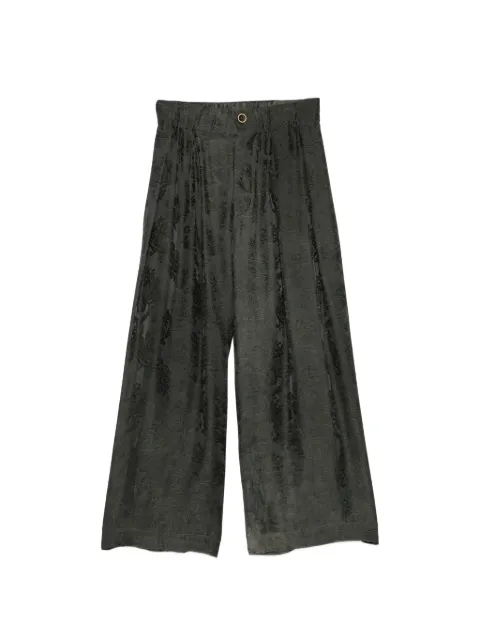 Uma Wang jacquard-pattern wide-leg trousers
