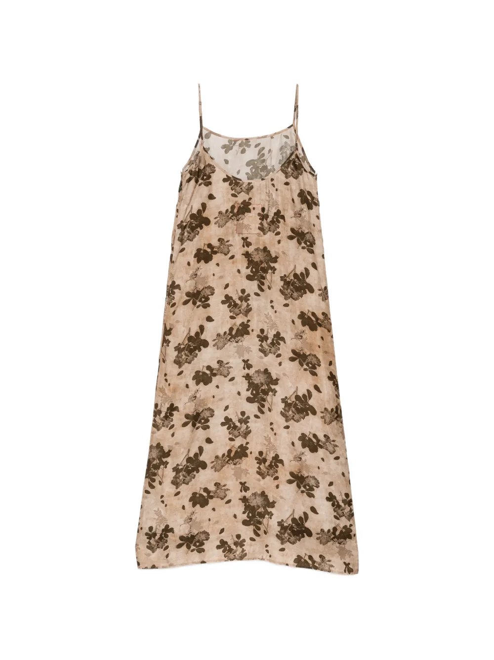 Uma Wang floral-print slip dress Beige