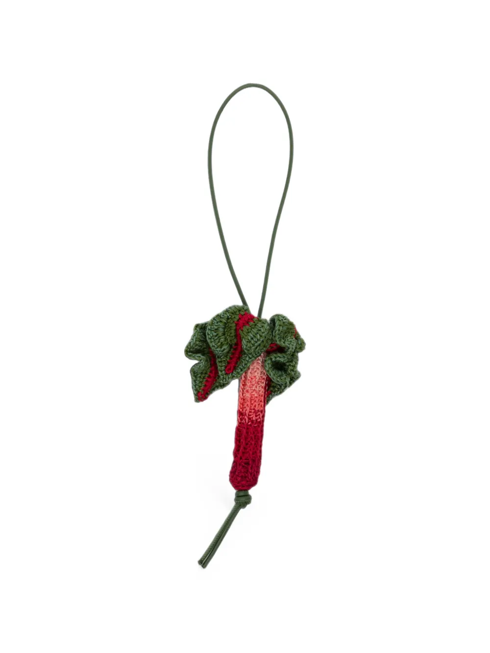 JW Anderson crochet rhubarb-charm - Rosso