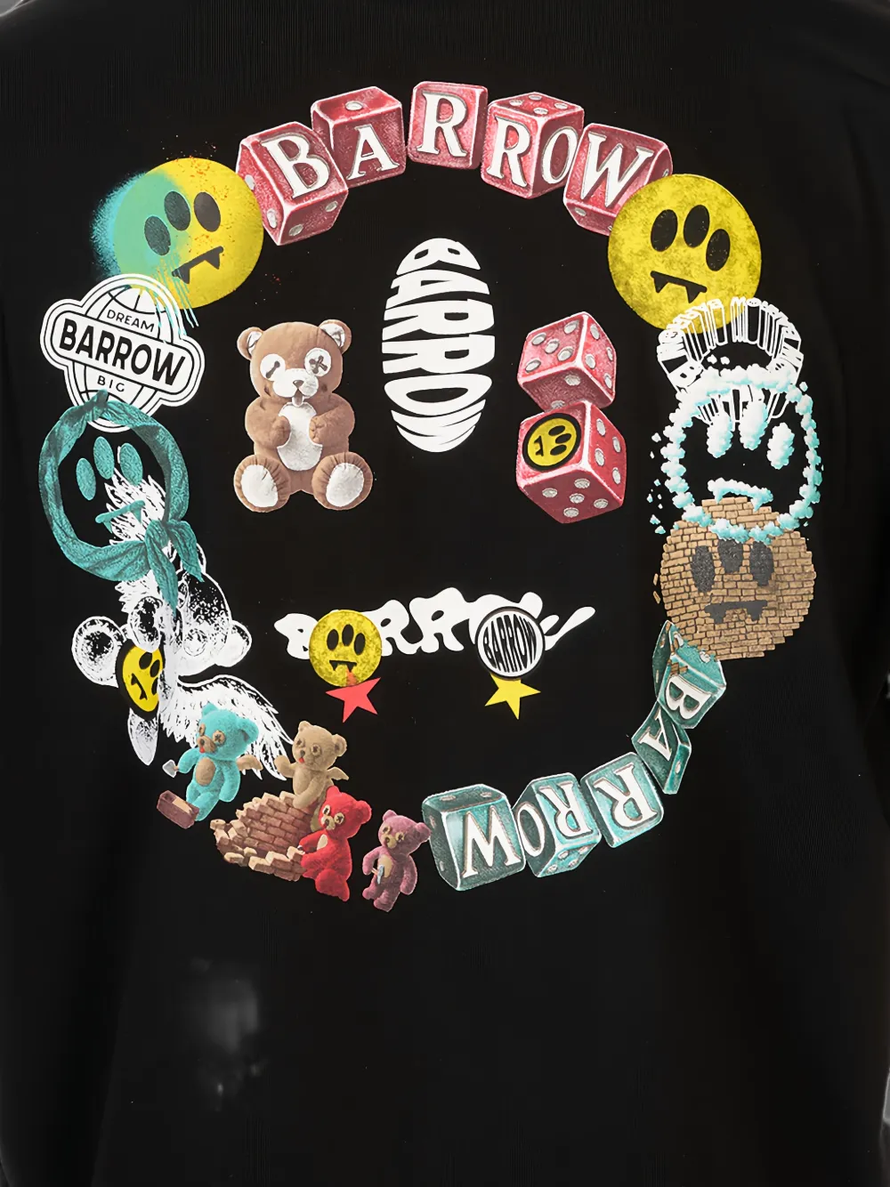 BARROW T-shirt met print Zwart
