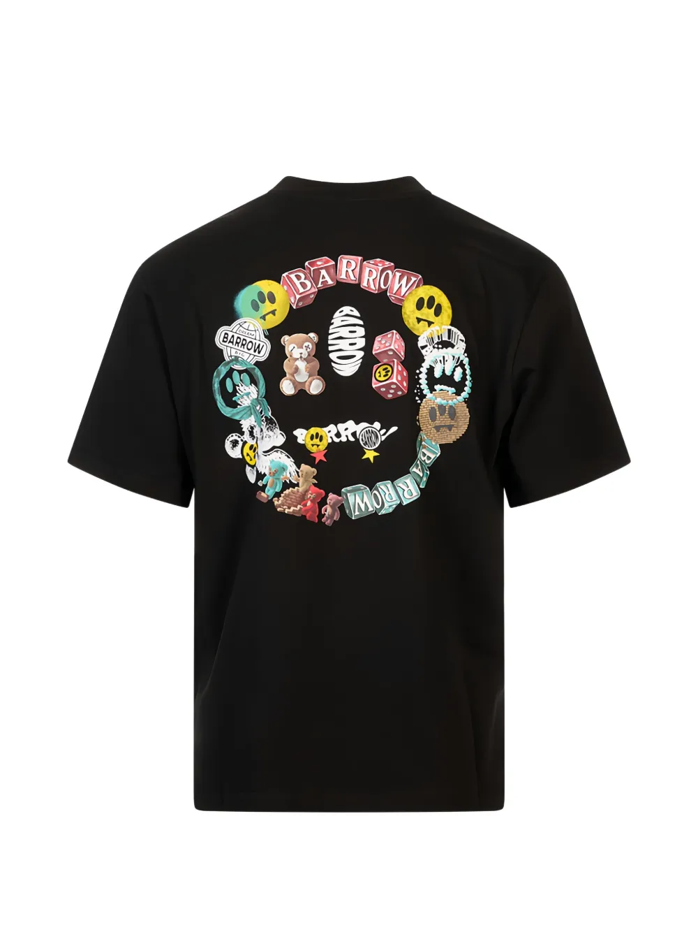 BARROW T-shirt met print Zwart