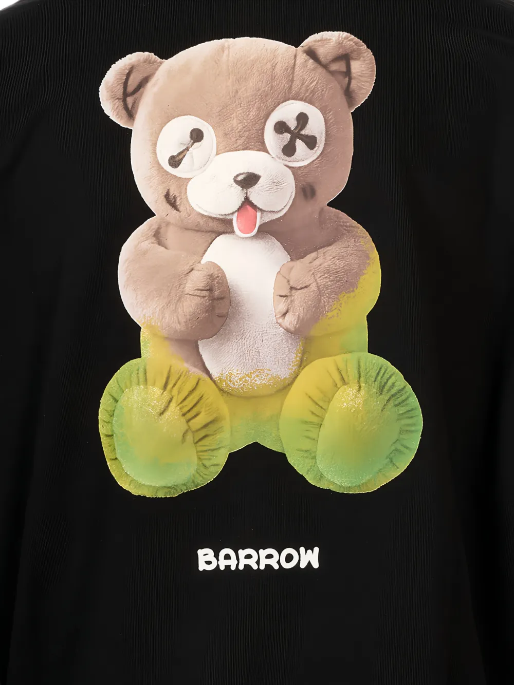 BARROW Keep Going hoodie met grafische print Zwart