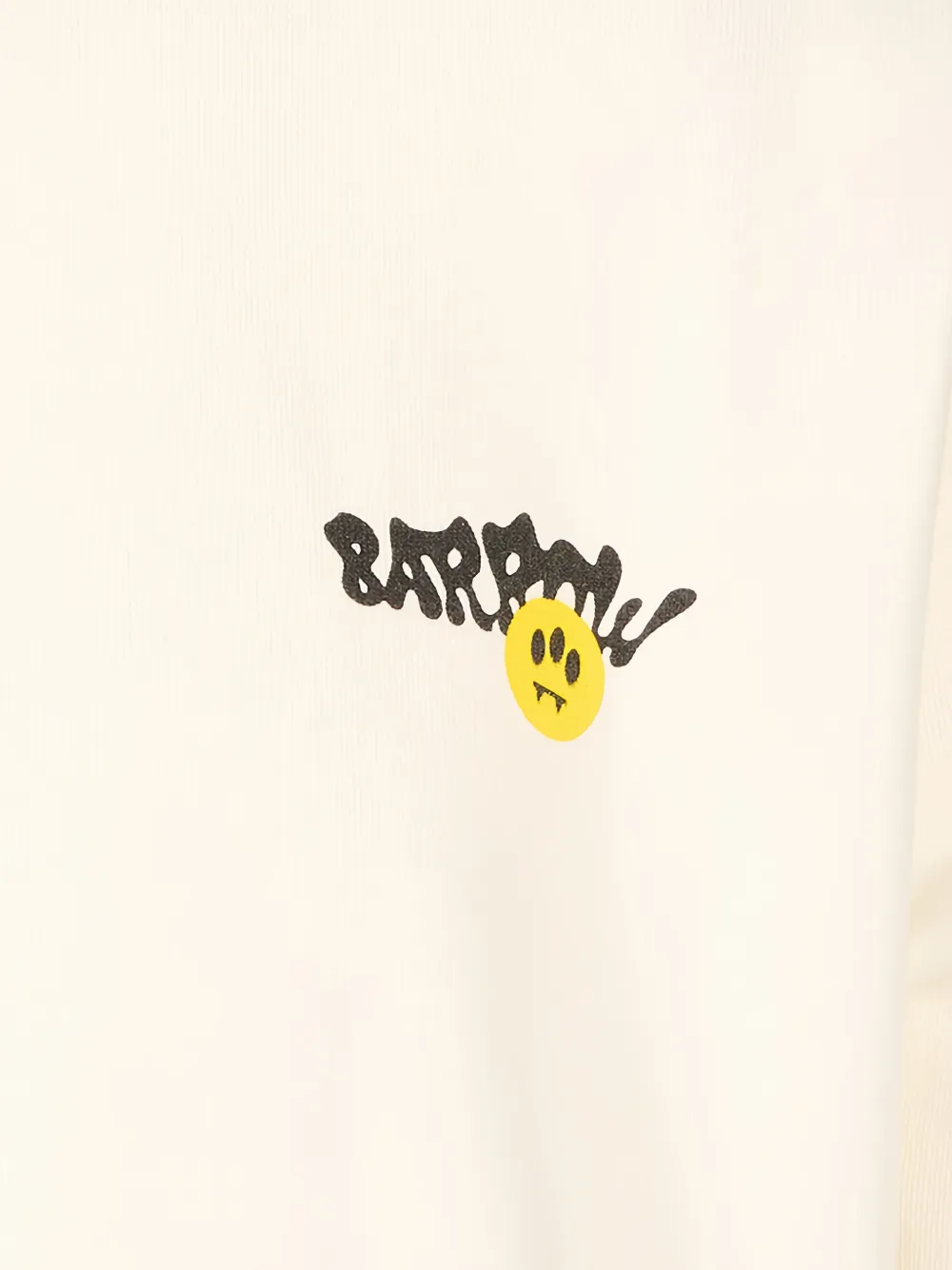 BARROW Katoenen hoodie met grafische print Beige