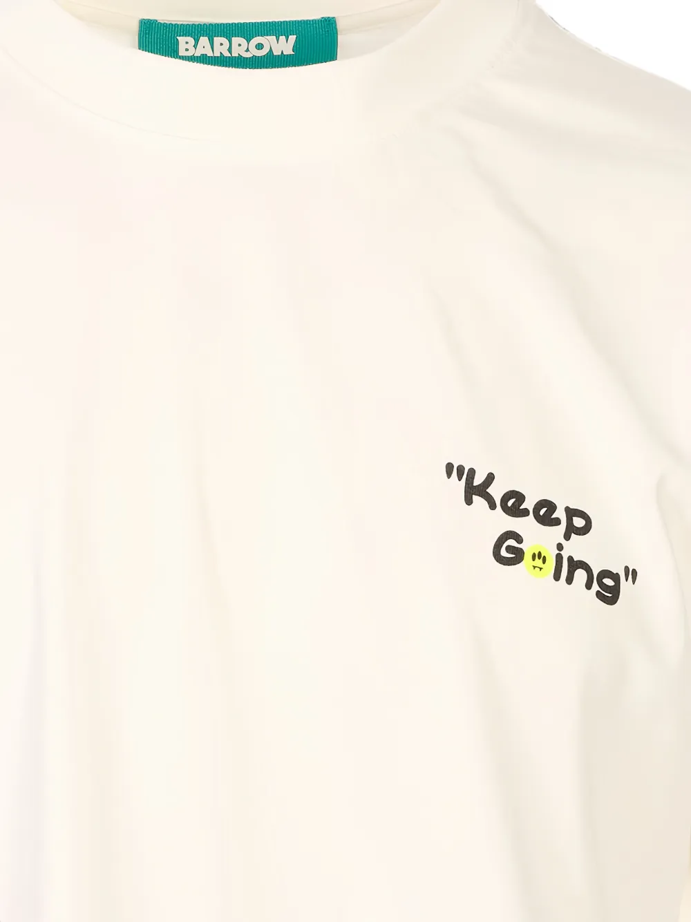 BARROW Keep Going T-shirt met teddybeer-print Beige