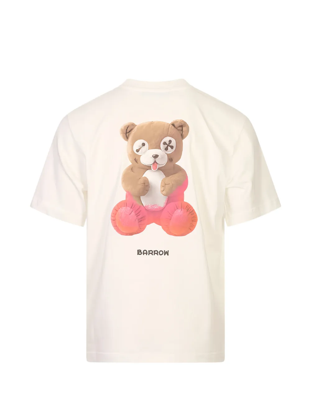 BARROW Keep Going T-shirt met teddybeer-print Beige