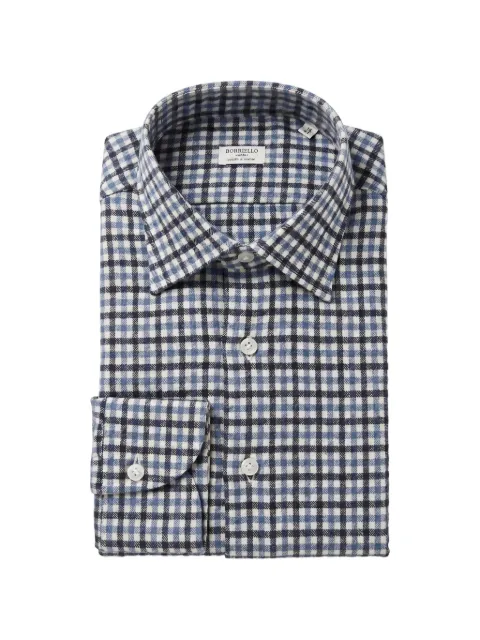 BORRIELLO NAPOLI check-print flannel shirt