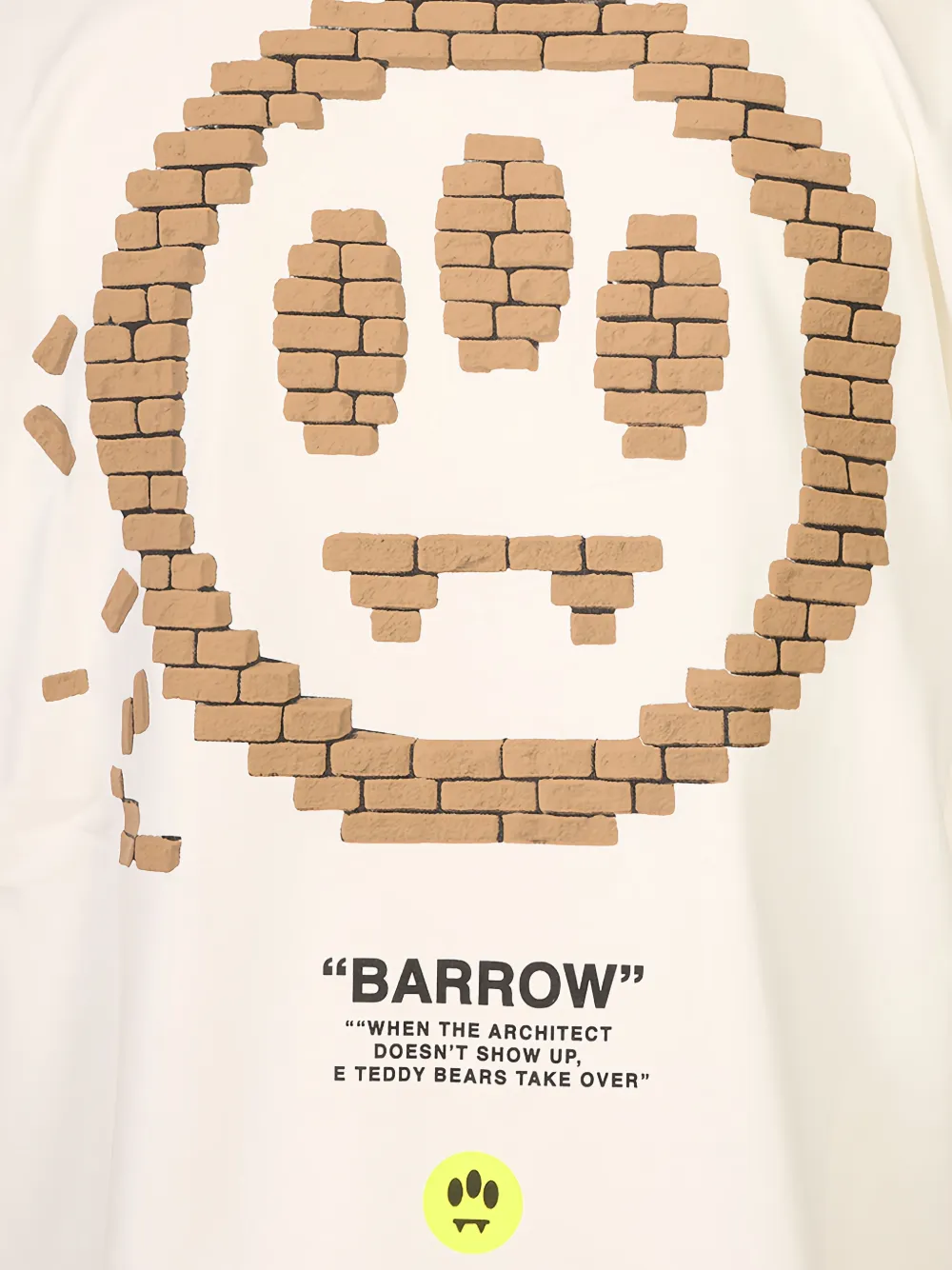 BARROW T-shirt met print Wit