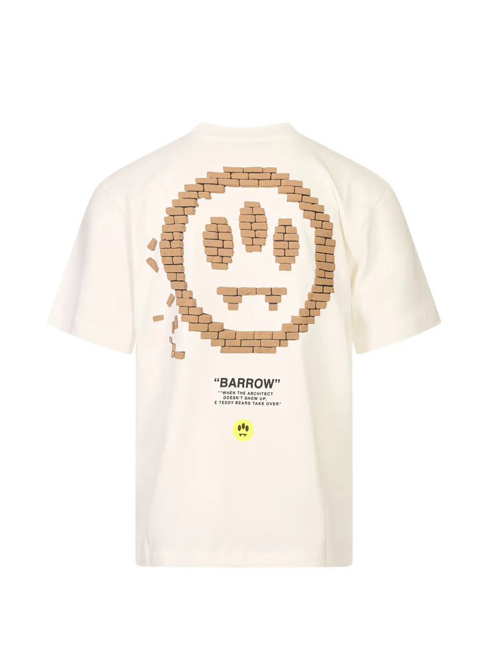 BARROW T-shirt met print Wit