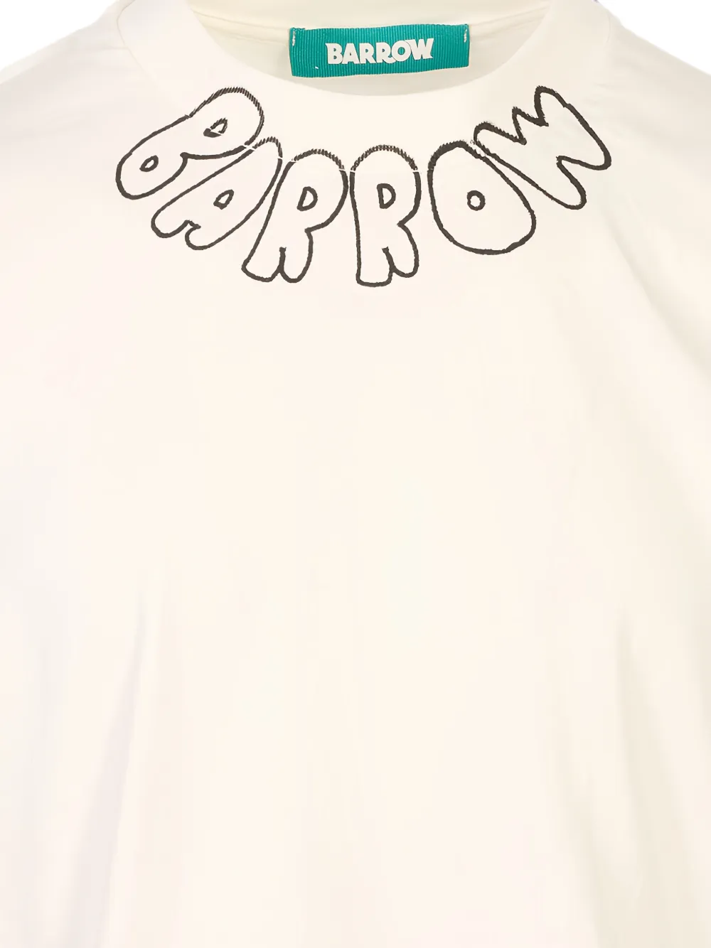 BARROW T-shirt met teddybeerprint Wit