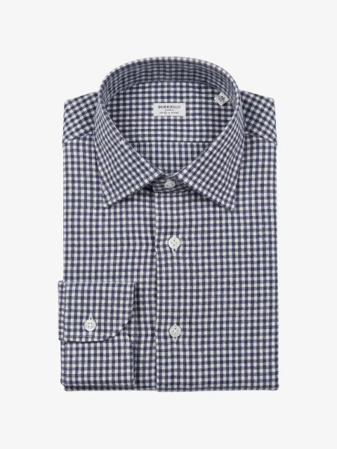 BORRIELLO NAPOLI camisa a cuadros gingham