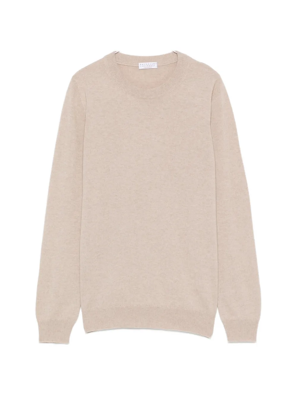 Brunello Cucinelli crew-neck long-sleeve sweater - Nude