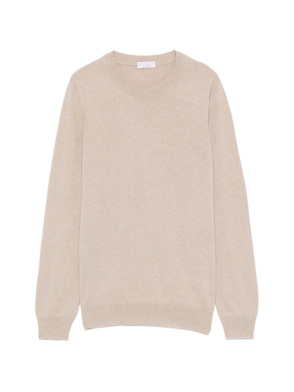 Brunello Cucinelli crew-neck long-sleeve sweater - Toni neutri