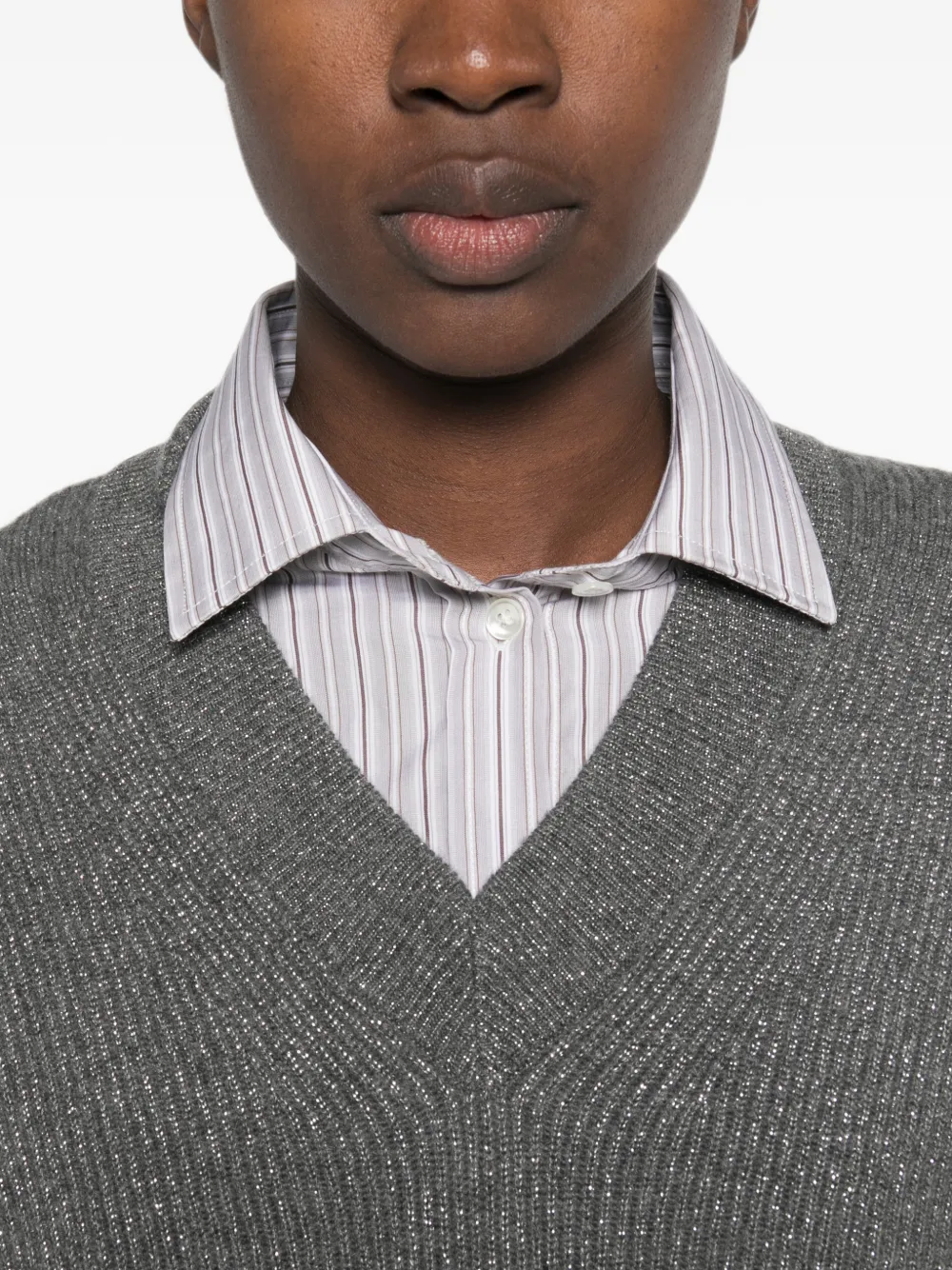 Brunello Cucinelli V-neck Sweater | グレー | FARFETCH JP