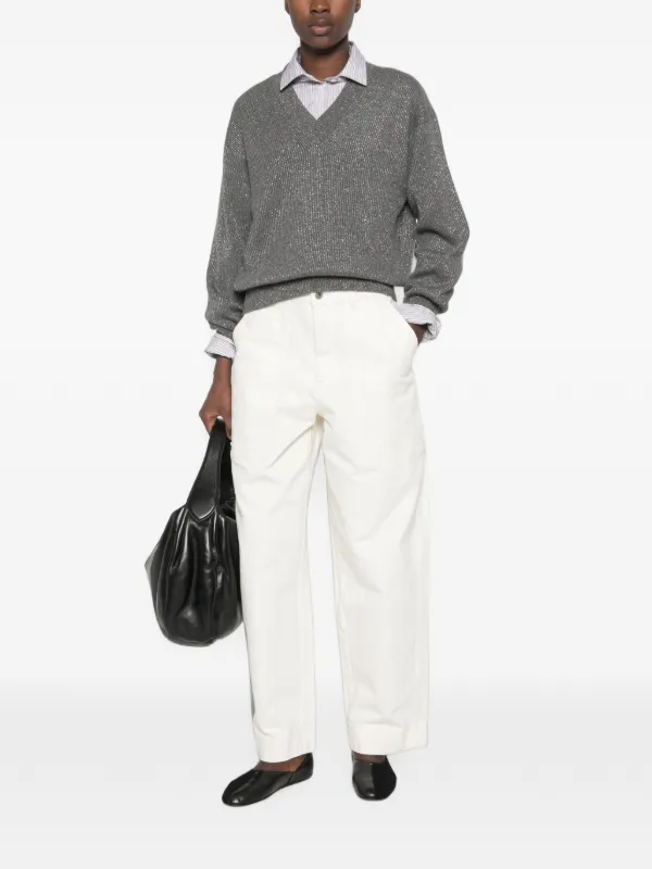 Brunello Cucinelli V-neck Sweater | グレー | FARFETCH JP