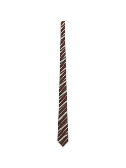 Saint Laurent striped tie in silk