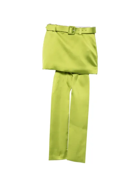Self-Portrait belted bow-detail mini skirt