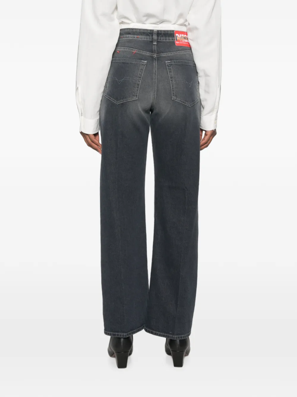 Diesel Jeans met vervaagd-effect Grijs