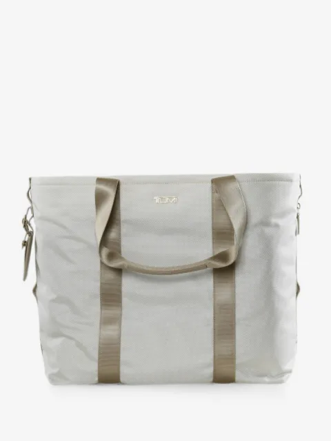 Tumi logo-plaque luggage-tag tote bag