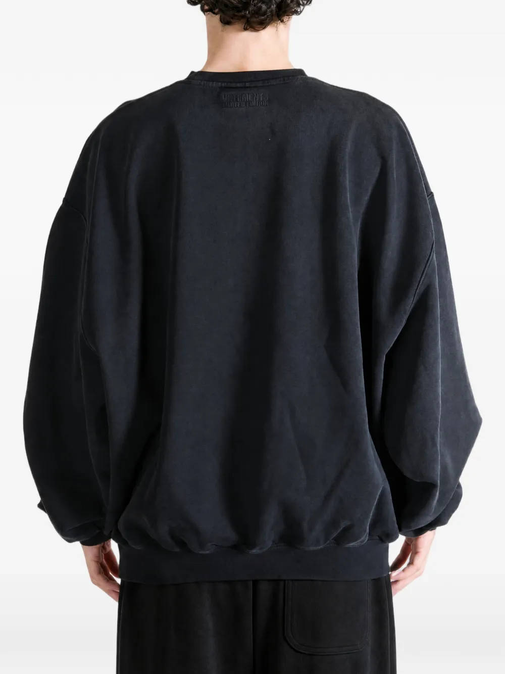 VETEMENTS FU Very Much trui met bloemenprint en grafische print Zwart