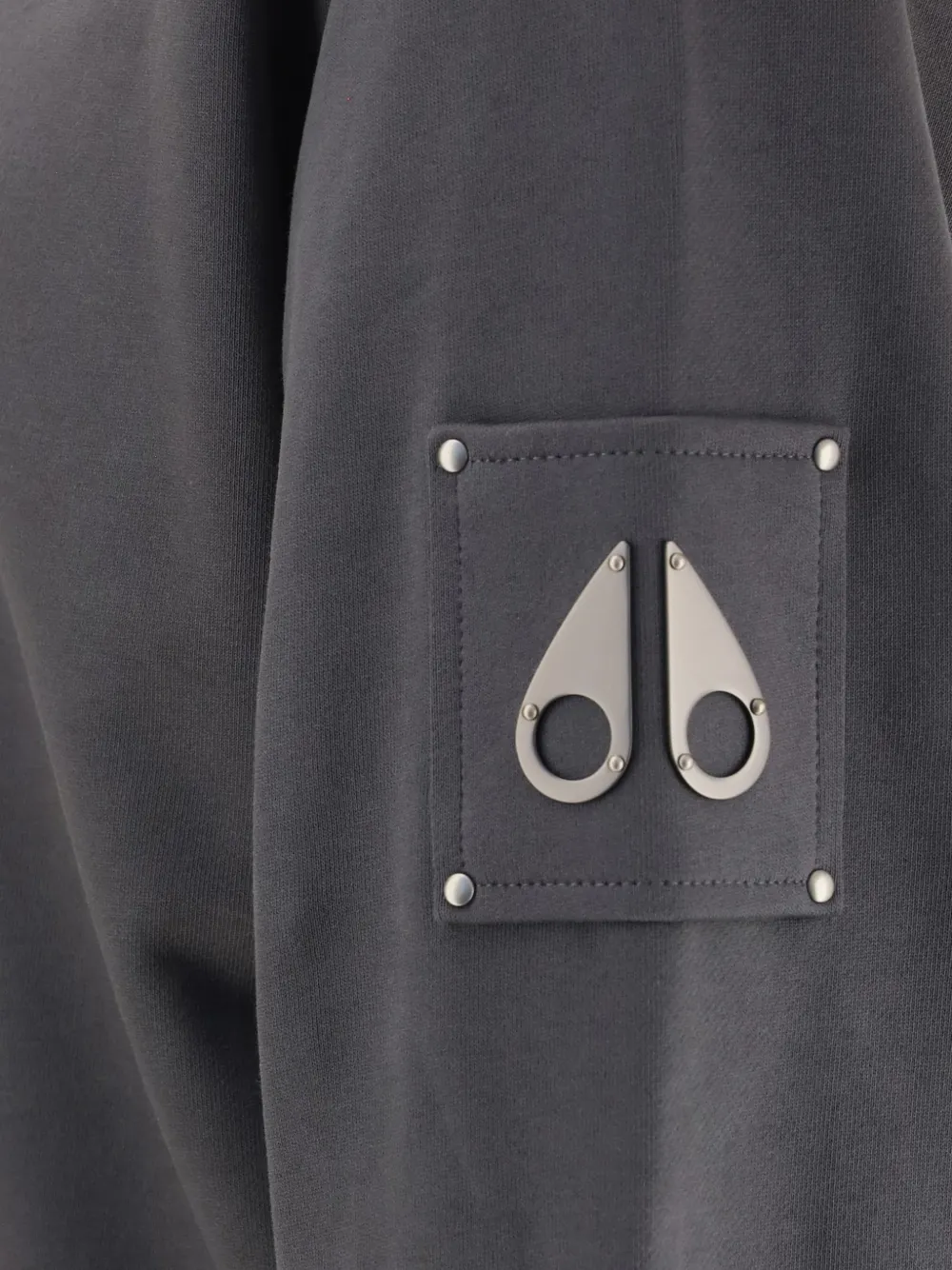 Moose Knuckles Hartsfield trui met logoplakkaat Grijs