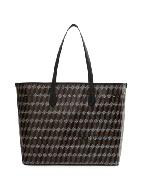 Au Départ geometric-print reversible tote bag