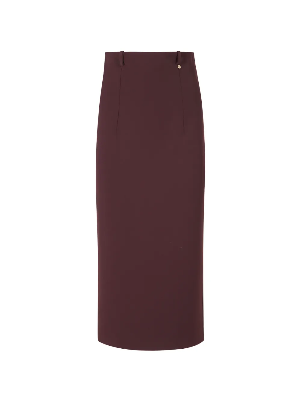 NISSA high-waisted midi skirt - Rosso