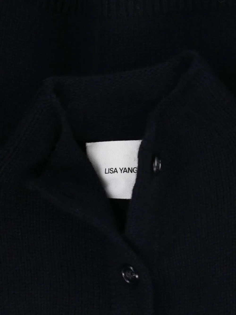 Lisa Yang Gebreid vest Zwart