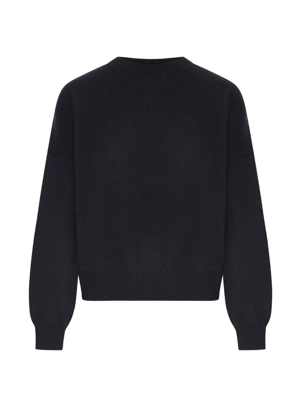 Lisa Yang crew-neck ribbed-trim sweater - Schwarz