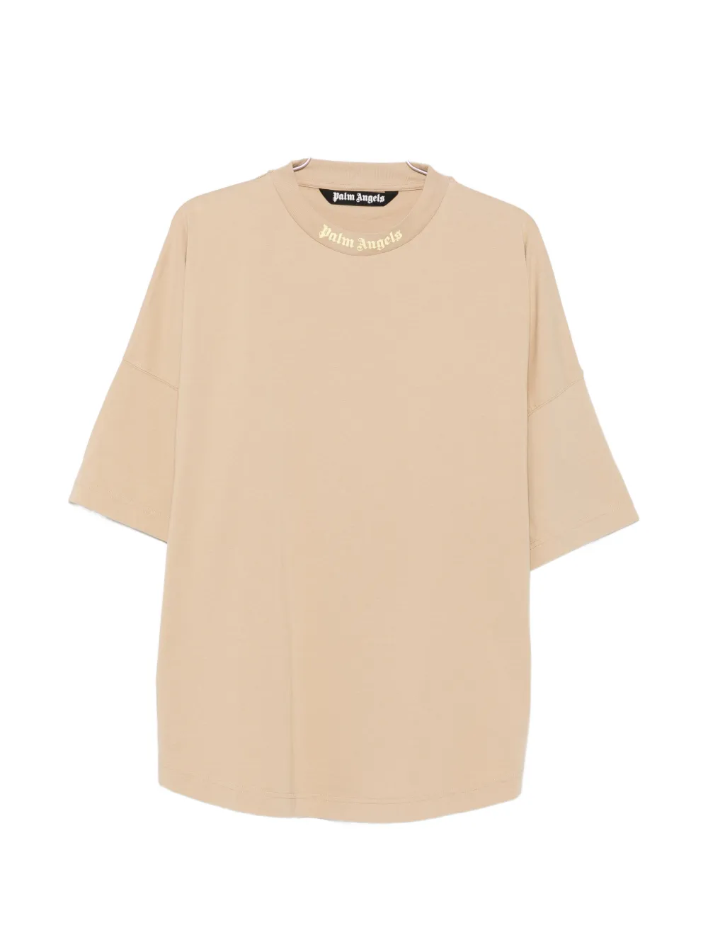 Palm Angels logo-print drop-shoulder T-shirt - Toni neutri