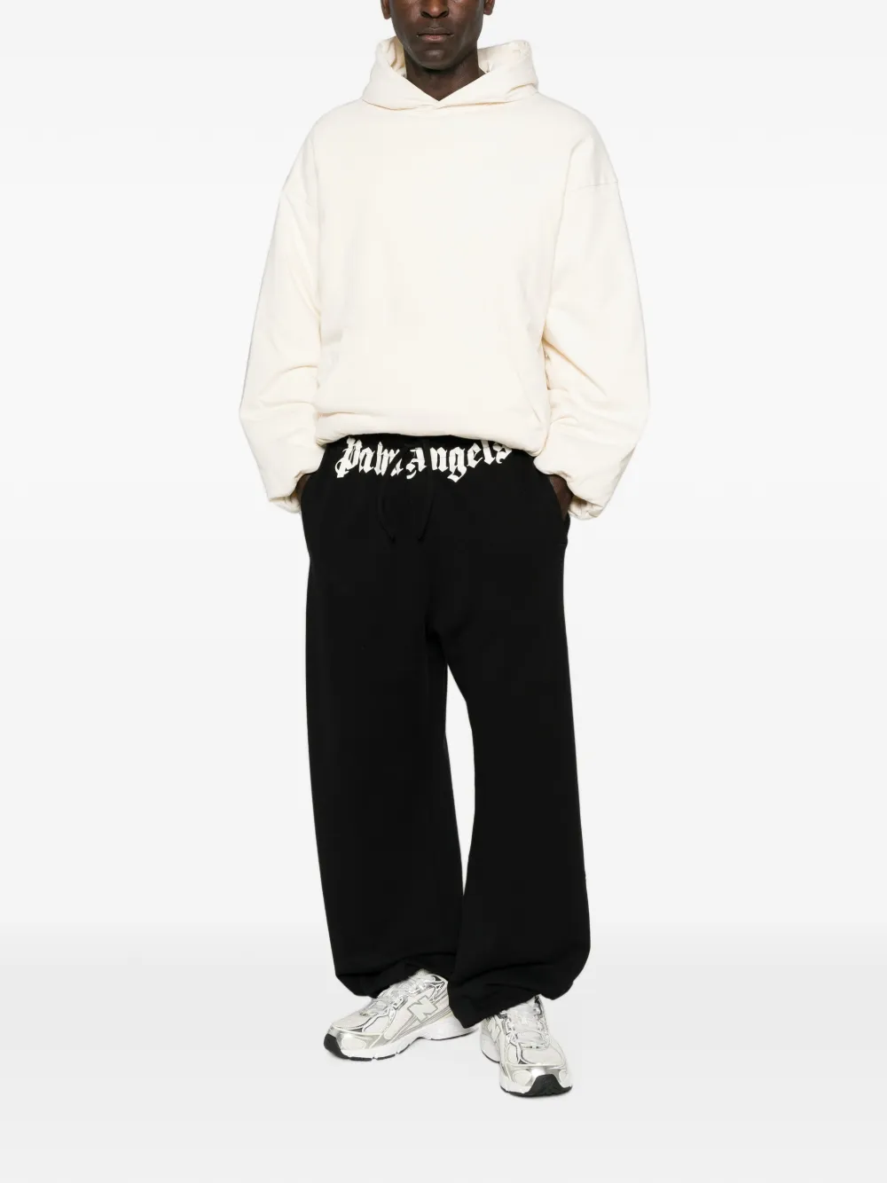 Palm Angels Trainingsbroek met logoprint Zwart