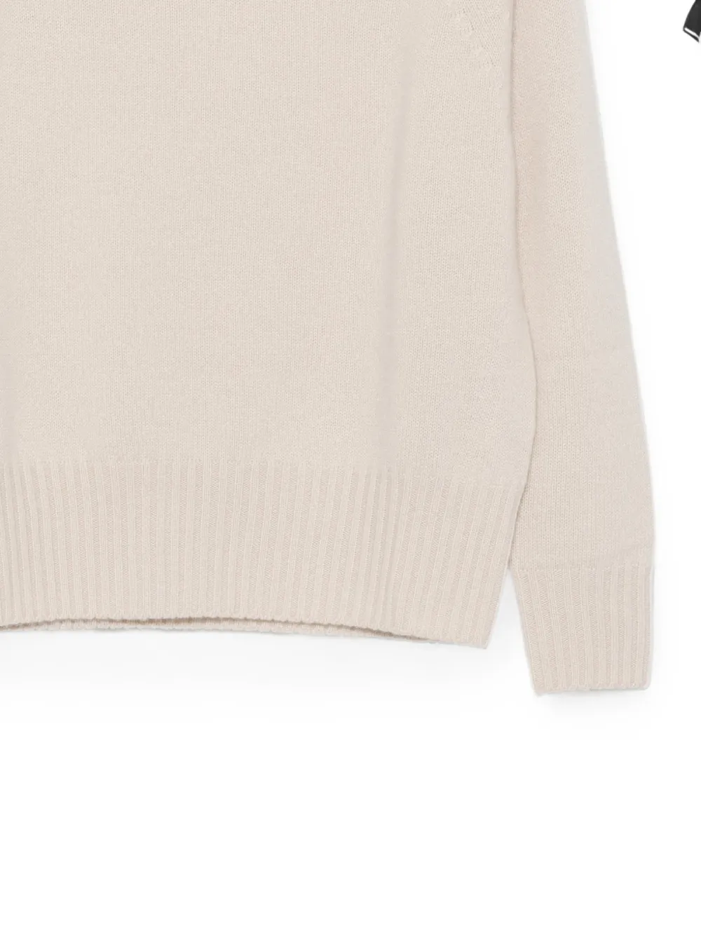 Seventy Kasjmier trui met raglan mouwen Beige