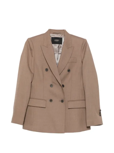 Seventy double-breasted peak-lapels blazer