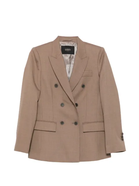 Seventy double-breasted peak-lapels blazer