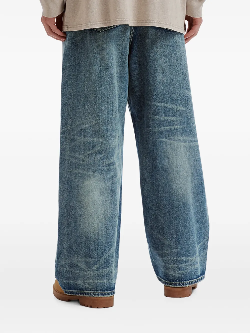 FIVE CM Gerafelde jeans Blauw