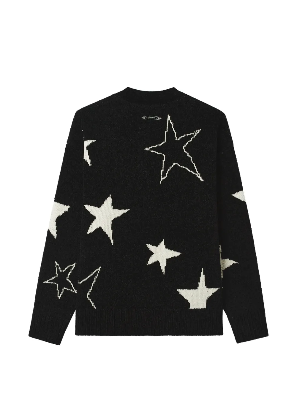 FIVE CM Vest met ster-intarsia en rits Zwart