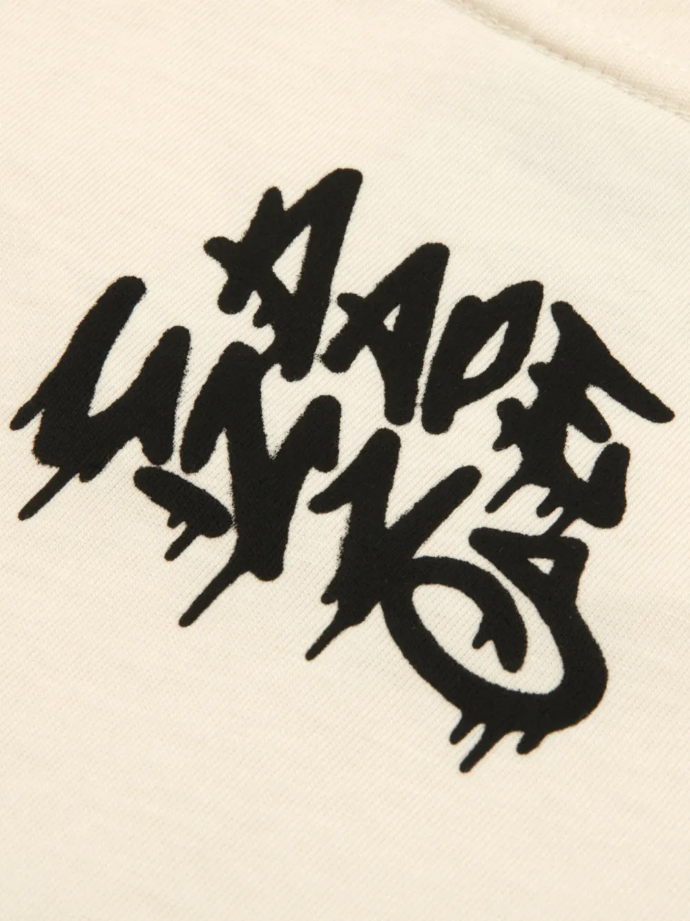 AAPE BY *A BATHING APE AAPEUNVS katoenen T-shirt Beige