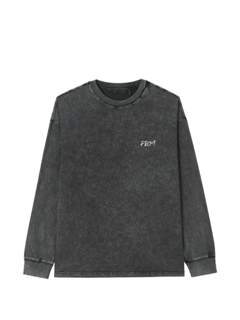 FIVE CM acid-wash logo-print T-shirt