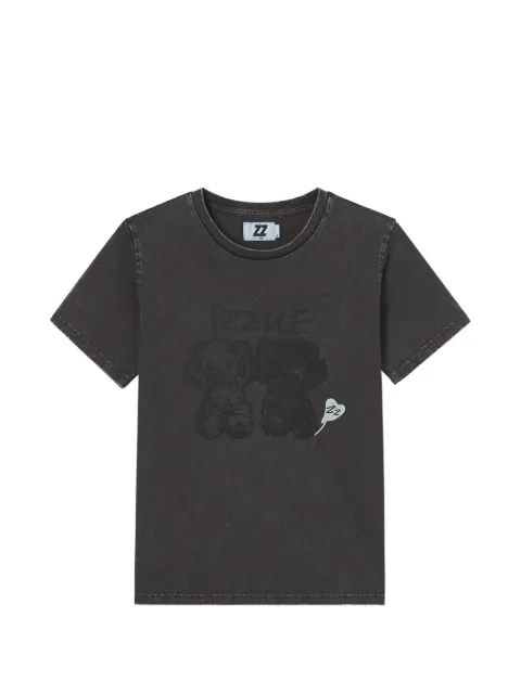 izzue t-shirt en coton à imprimé graphique