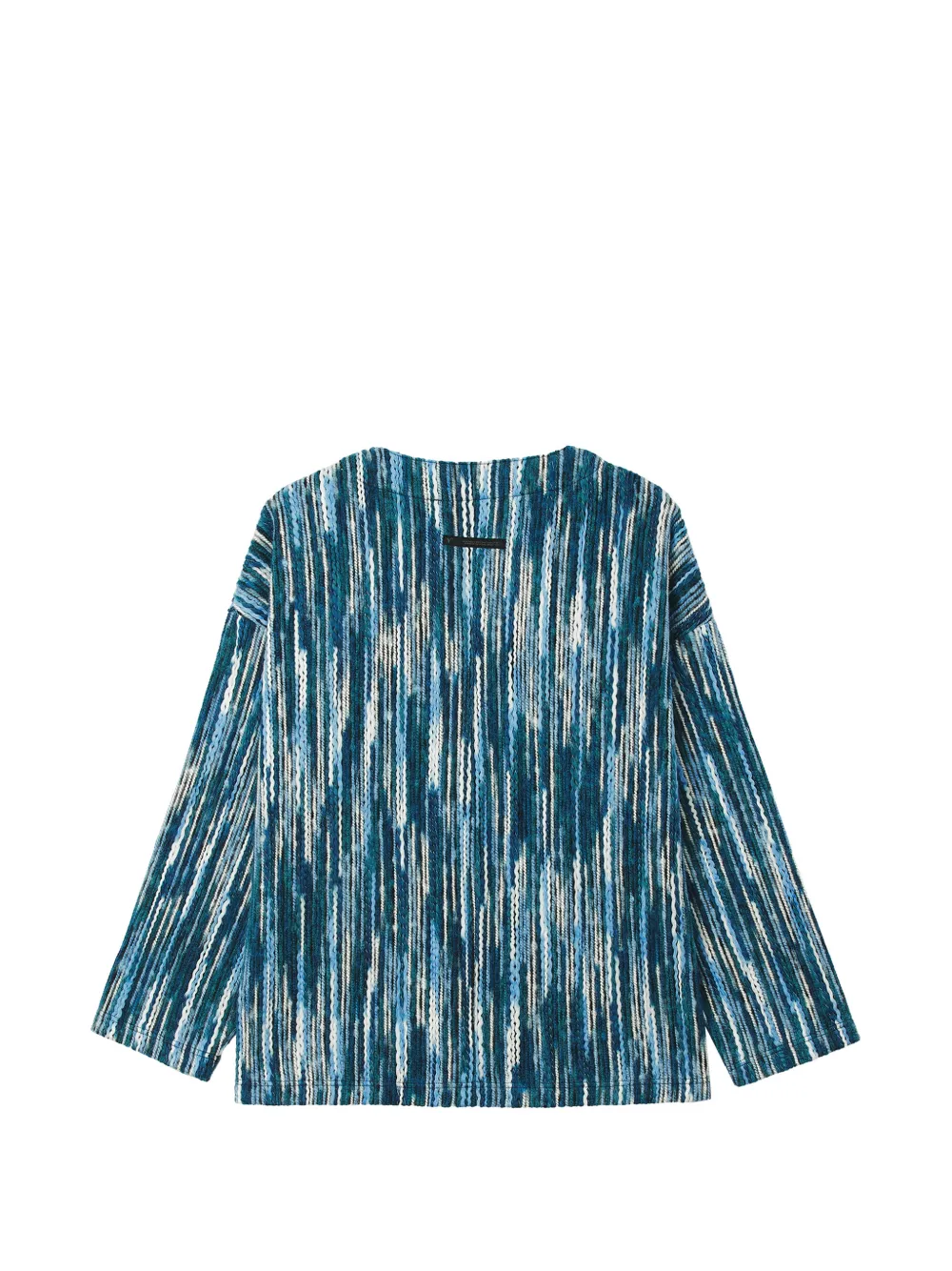 FIVE CM Vest met kikkersluiting en gemêleerd effect Blauw