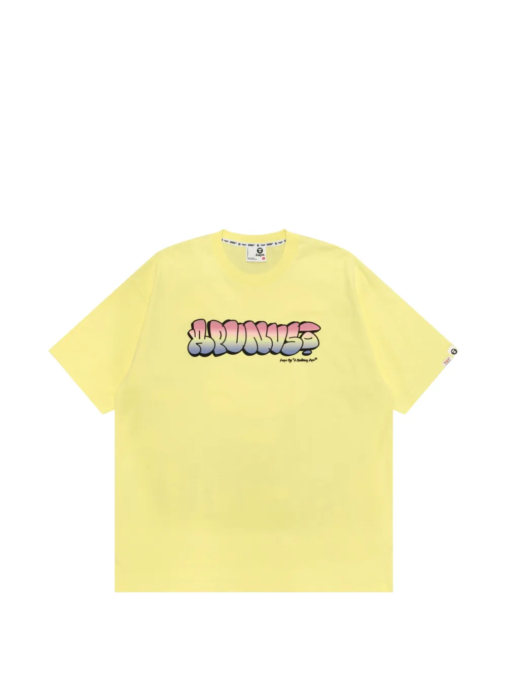AAPE BY *A BATHING APE® AAPEUNVS logo-print graffiti-effect T-shirt