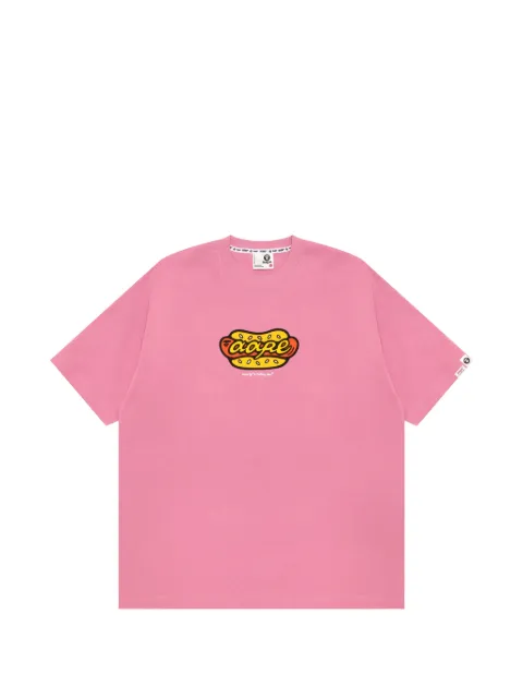 AAPE BY *A BATHING APE® graphic-print logo-patch T-shirt