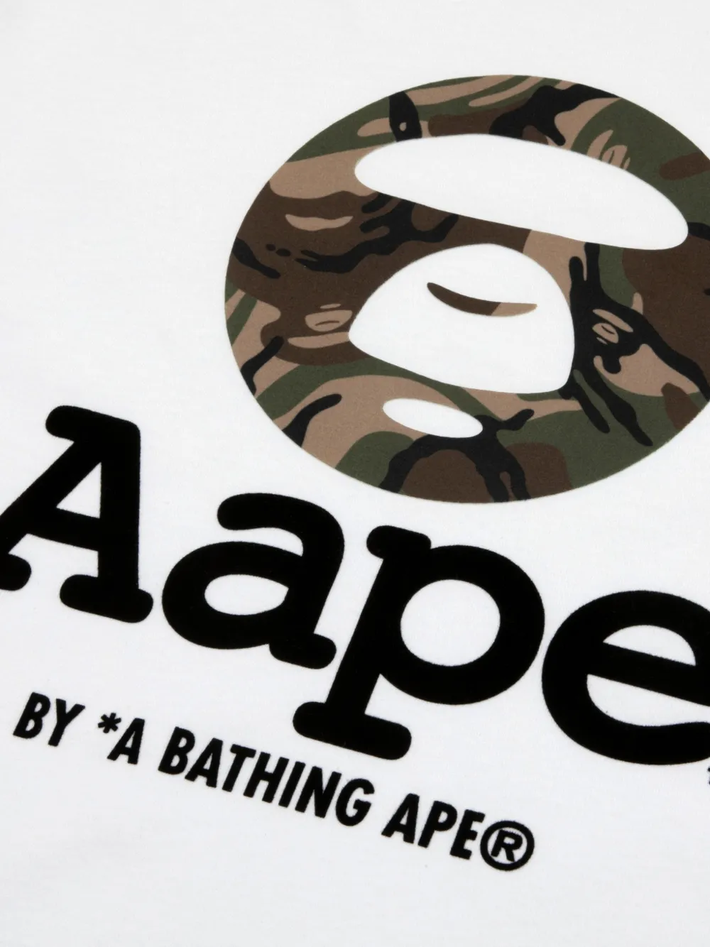 AAPE BY *A BATHING APE AAPEUNVS Moonface T-shirt Wit