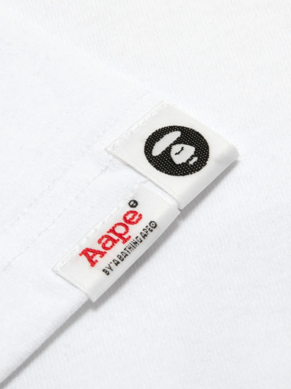 AAPE BY *A BATHING APE AAPEUNVS Moonface T-shirt Wit