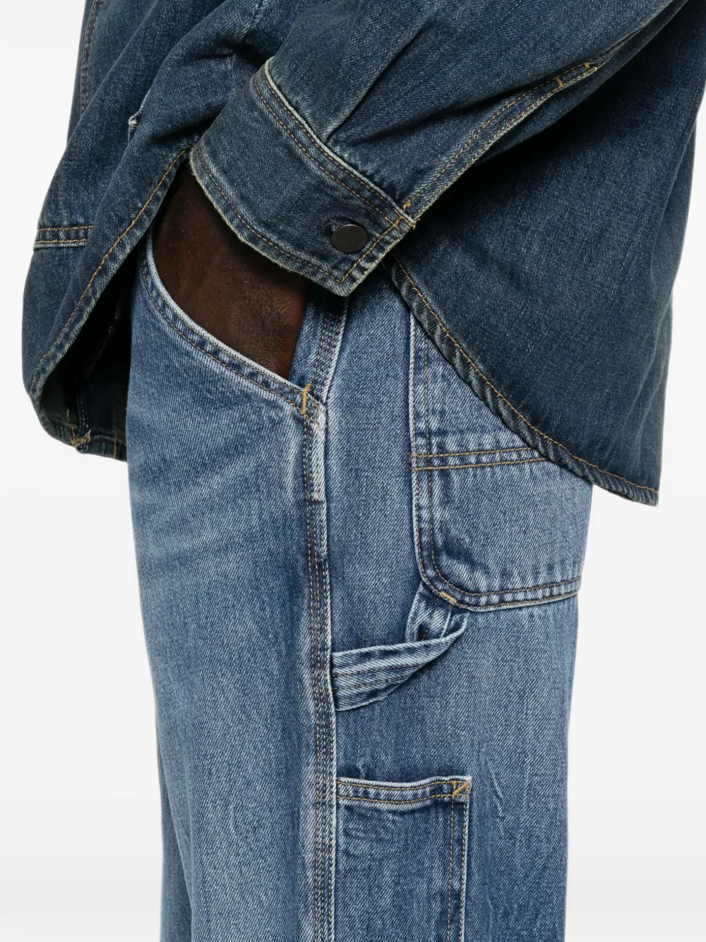 Carhartt WIP Single Knee jeans Blauw