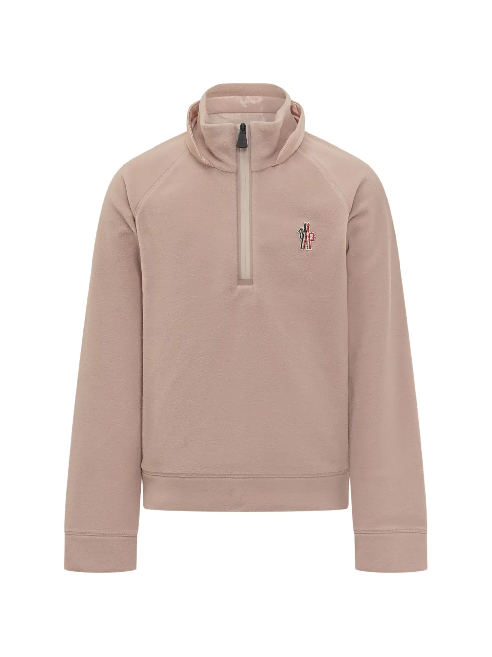 MONCLER GRENOBLE KIDS Sweater met halve rits Beige