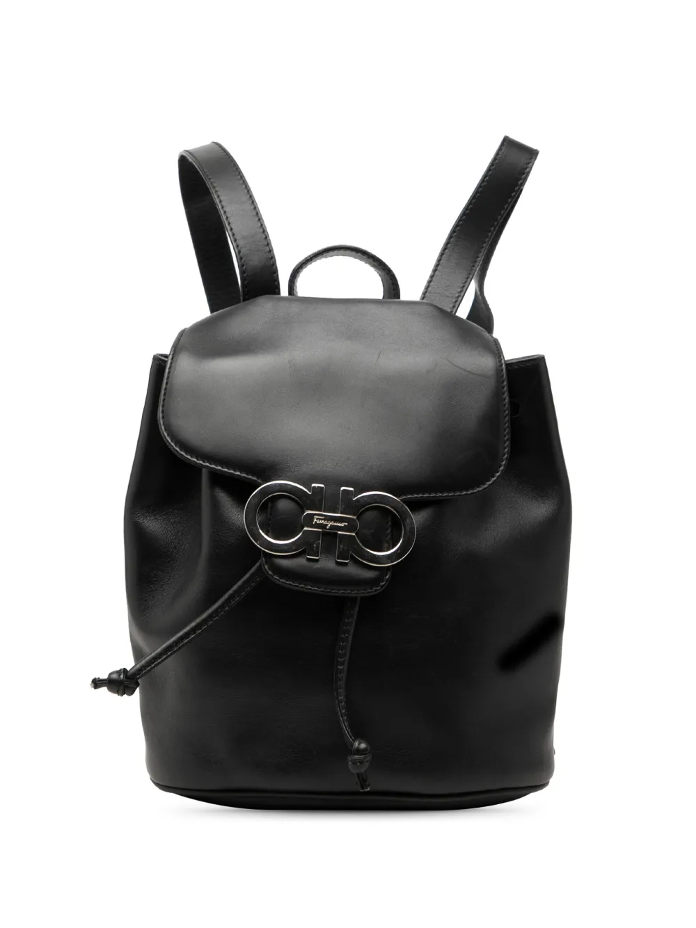 Ferragamo Pre-Owned 2010-2026 Double Gancini Rucksack - Schwarz