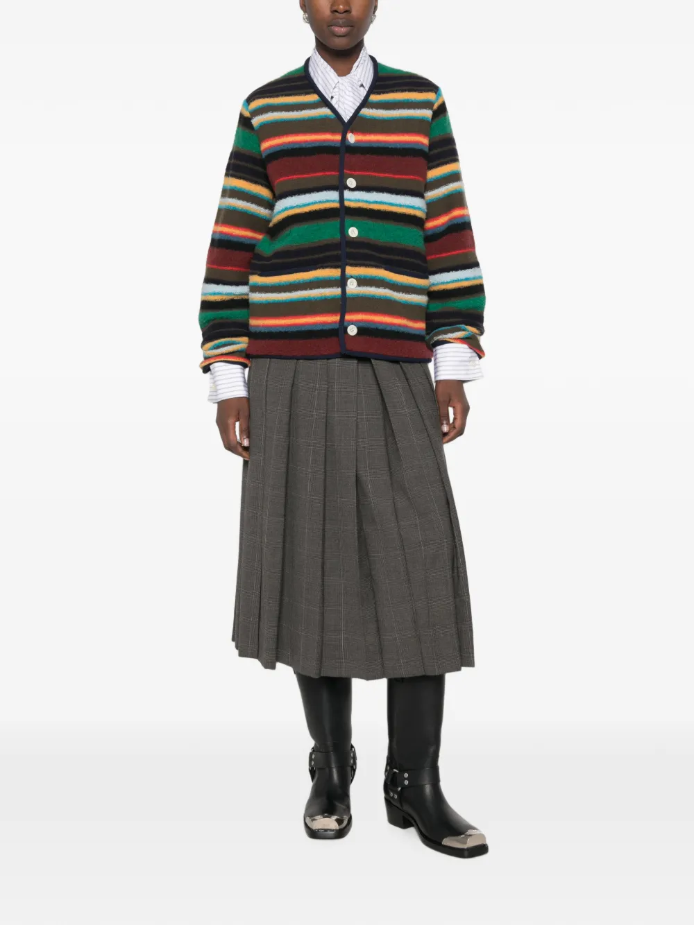 sacai Gestreept vest Rood