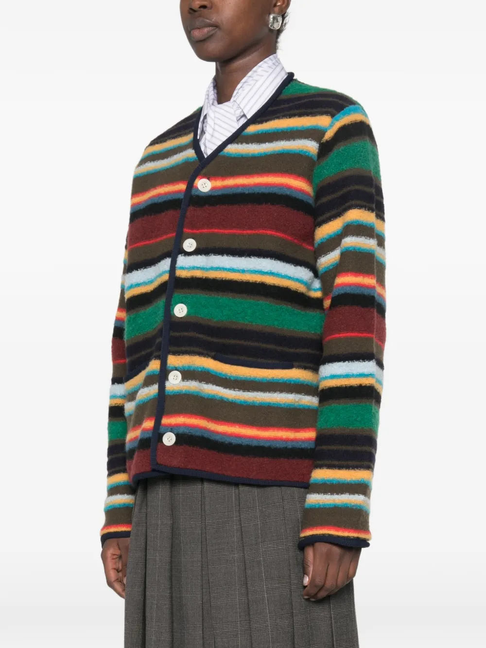 sacai Gestreept vest Rood