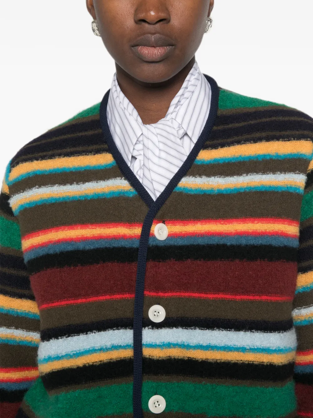 sacai Gestreept vest Rood